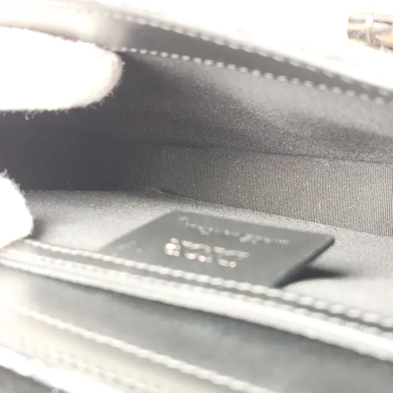 DIOR Shoulder Bag Shoulder Bag Blue Calfskin，Canvas 19 × 4 × 14 cm — detail view 6 of 11