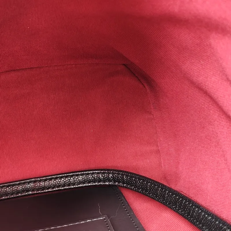 Chanel Backpack Backpack Black Grained Calfskin Large20 × 12 × 25 cm — detail view 12 of 13
