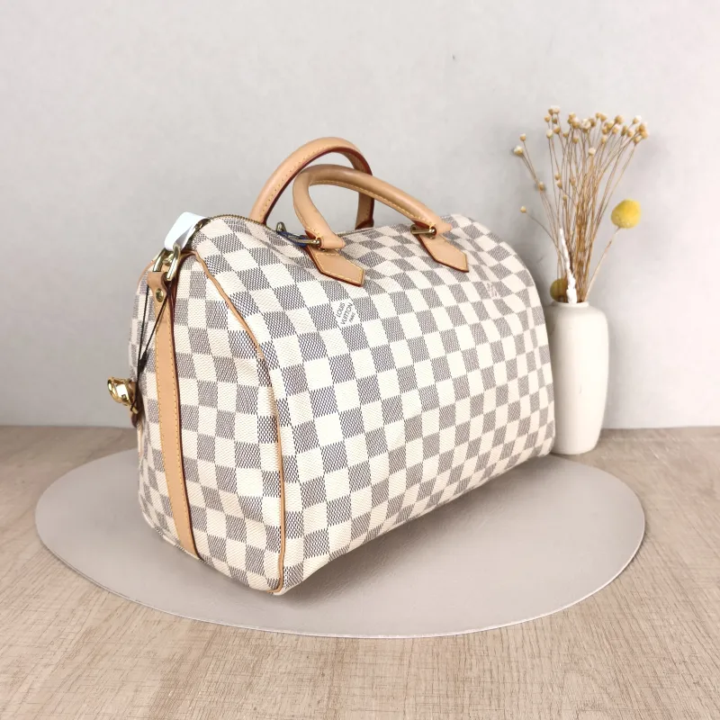 Louis Vuitton Crossbody Bag Speedy30 Shoulder Strap Edition- PVC Large 30 × 17 × 21 cm — cover view 3 of 5