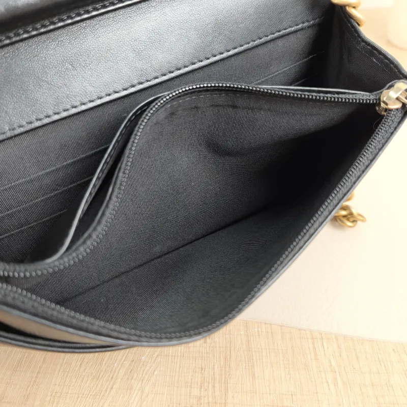 Chanel Crossbody Bag Le Boy​ WOC Black Lambskinmini19.2 × 3.5 × 12.3 cm — detail view 2 of 11