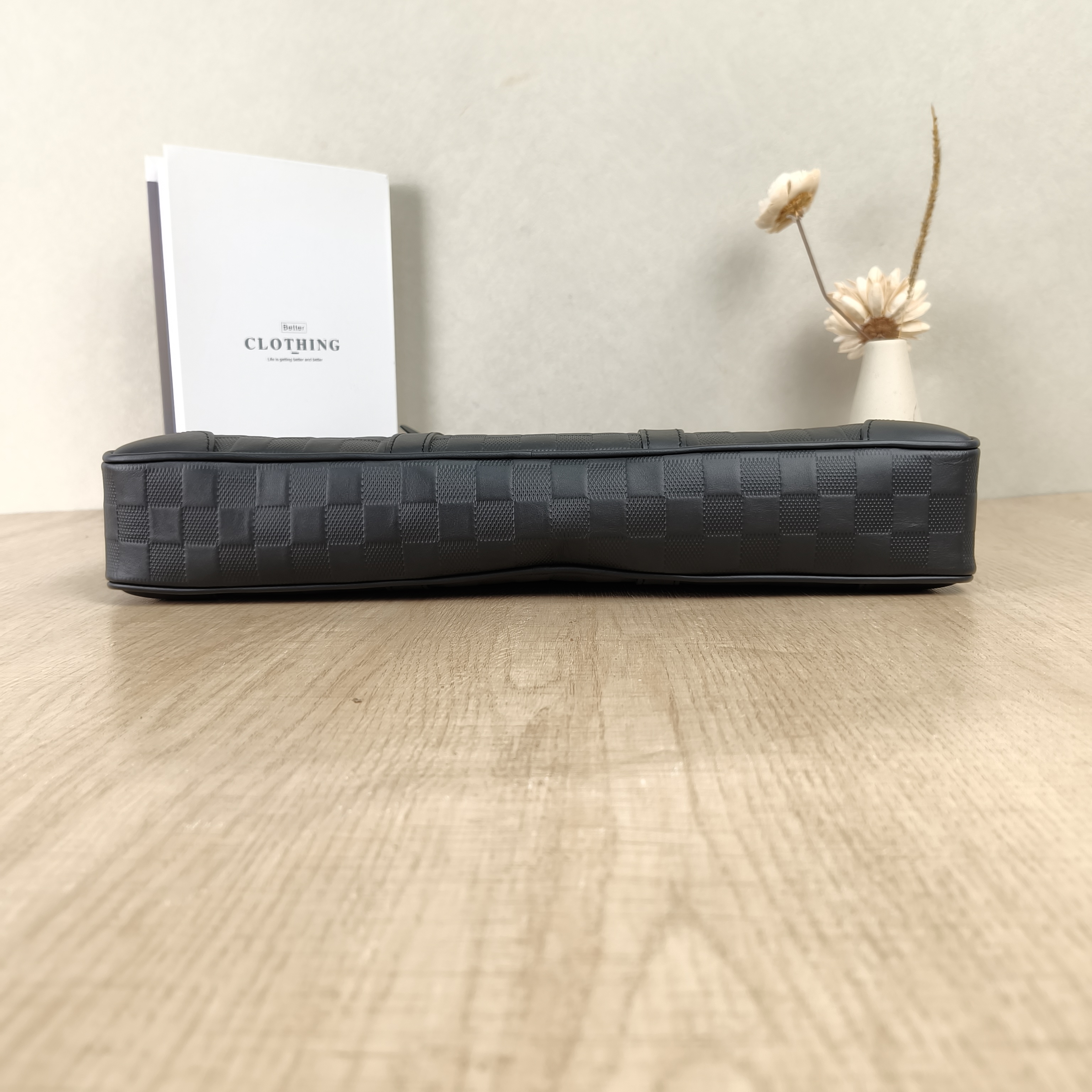 Louis Vuitton Top Handle Bag Black Calfskin 40 × 6 × 30 cm — cover view 2 of 5