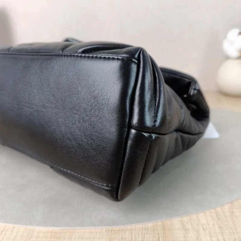 SAINT LAURENT Shoulder Bag PUFFER Black Lambskin Small29 × 11 × 17 cm — detail view 1 of 12