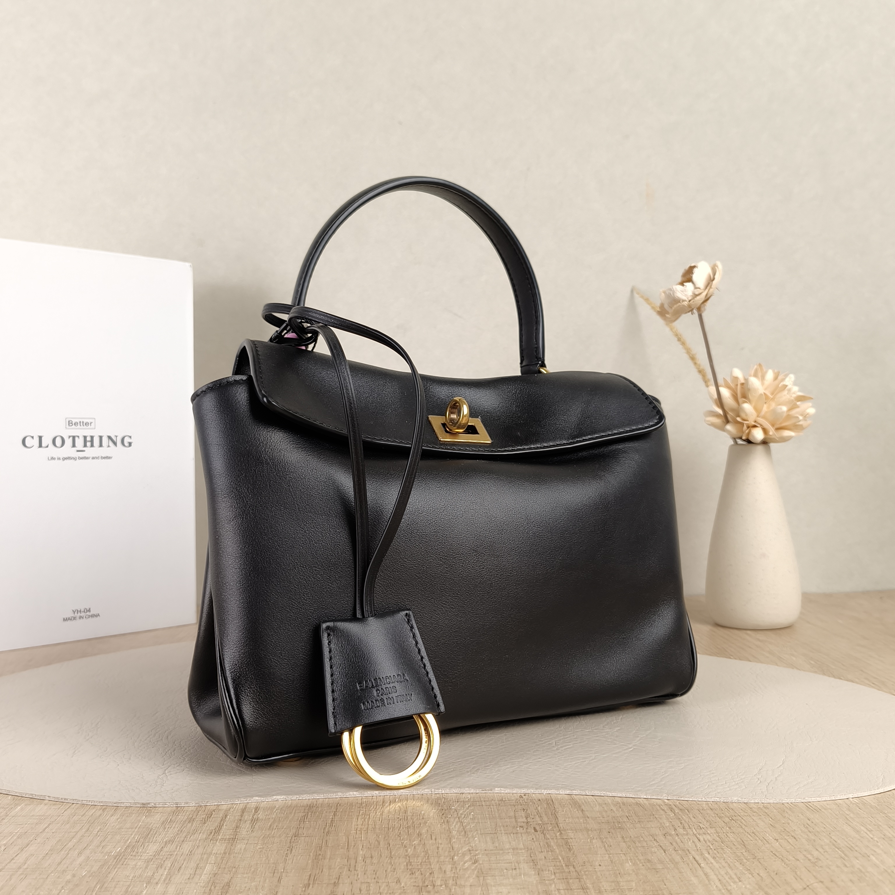 BALENCIAGA Crossbody Bag RODEO Black CC alfskinmini23 × 10 × 17 cm — cover view 3 of 5