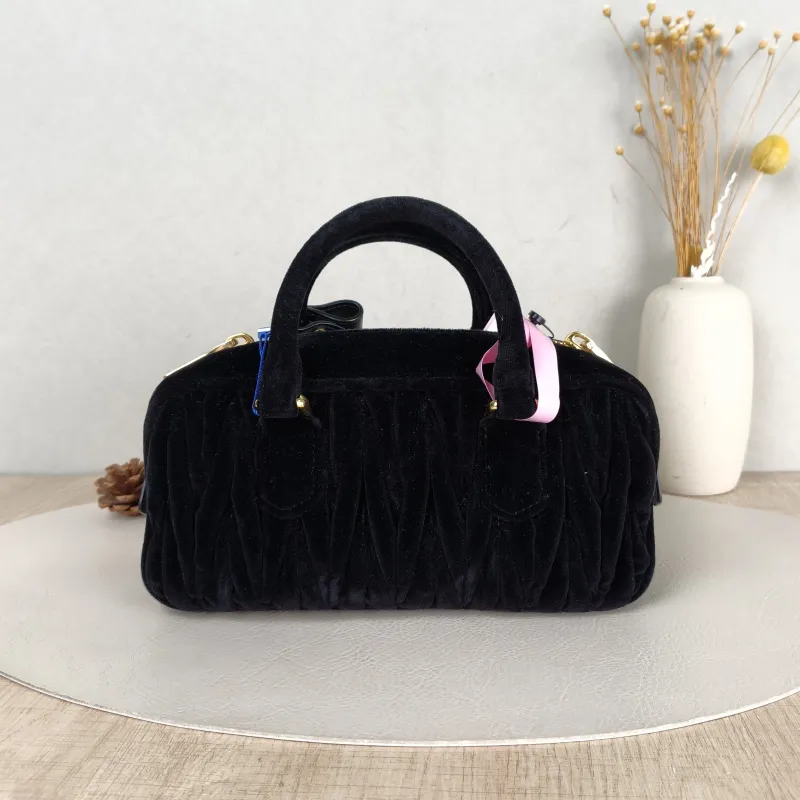 Miumiu Top Handle Bag Arcadie MatelasséCollection Edition Black Velvet Medium 23 × 7.5 × 11 cm — cover view 5 of 5