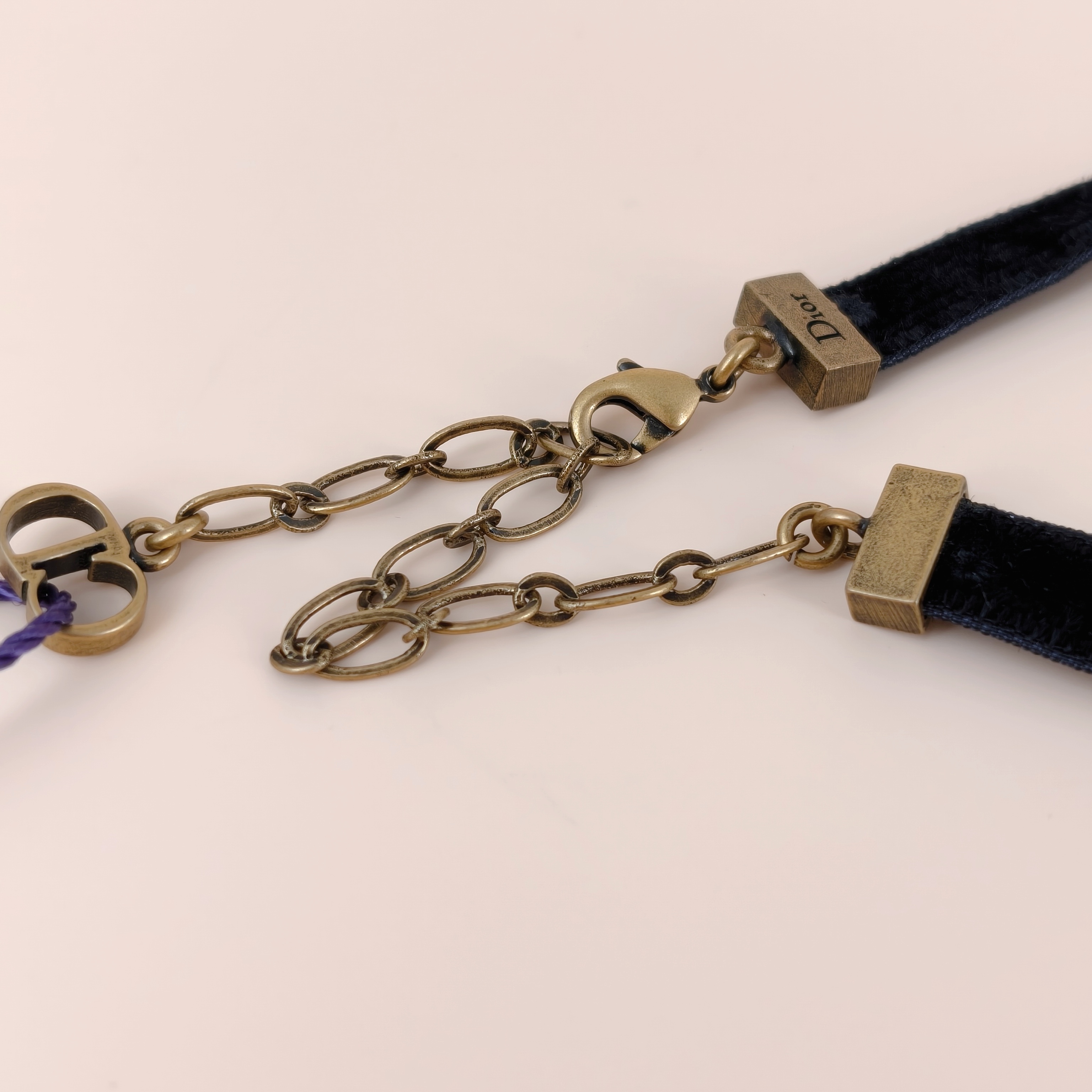 DIOR Necklace Necklacechoker Gold Black Velvet One Size39cm โ cover view 4 of 7