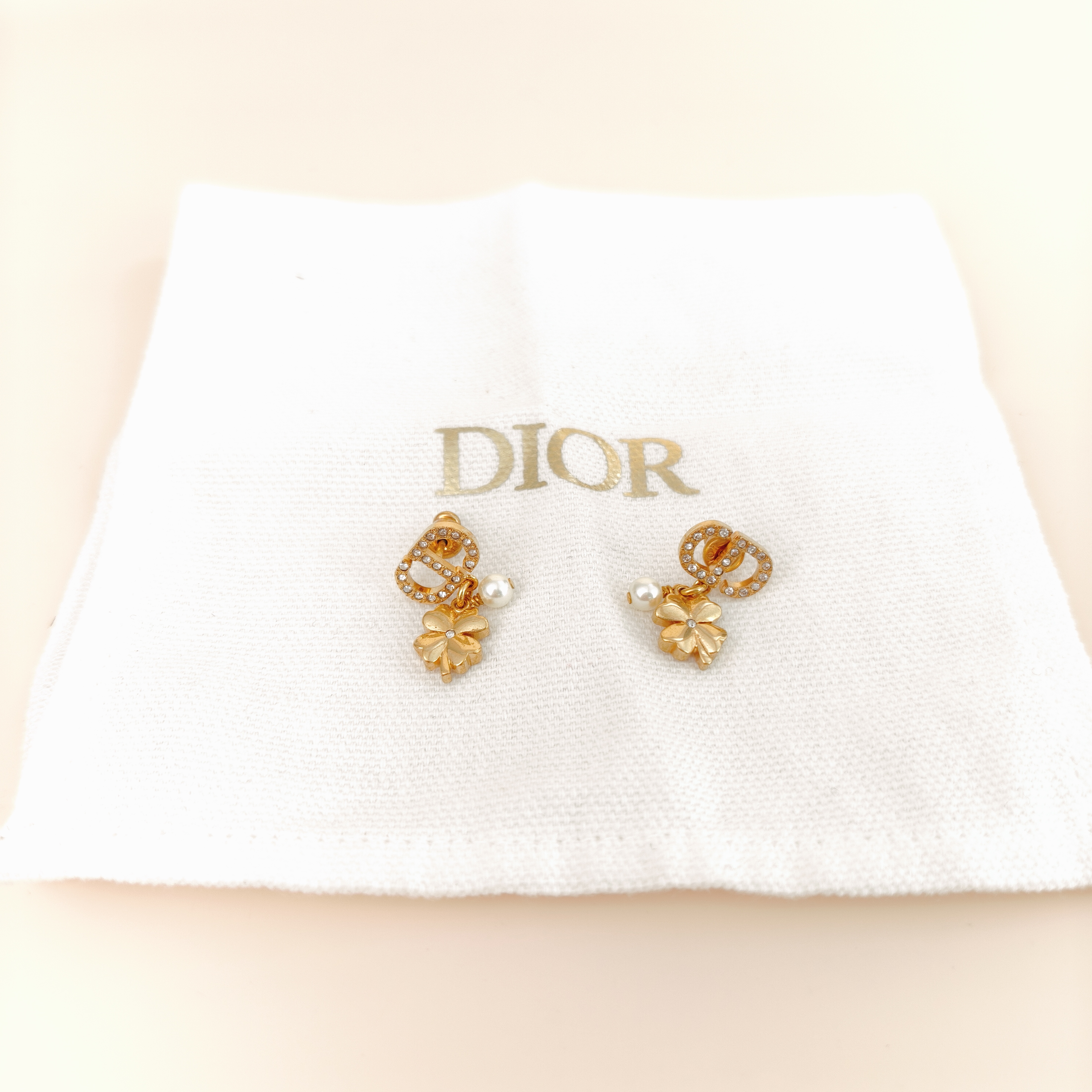 DIOR Earrings CD Pearl Earrings Gold One Size — cover view 4 of 10