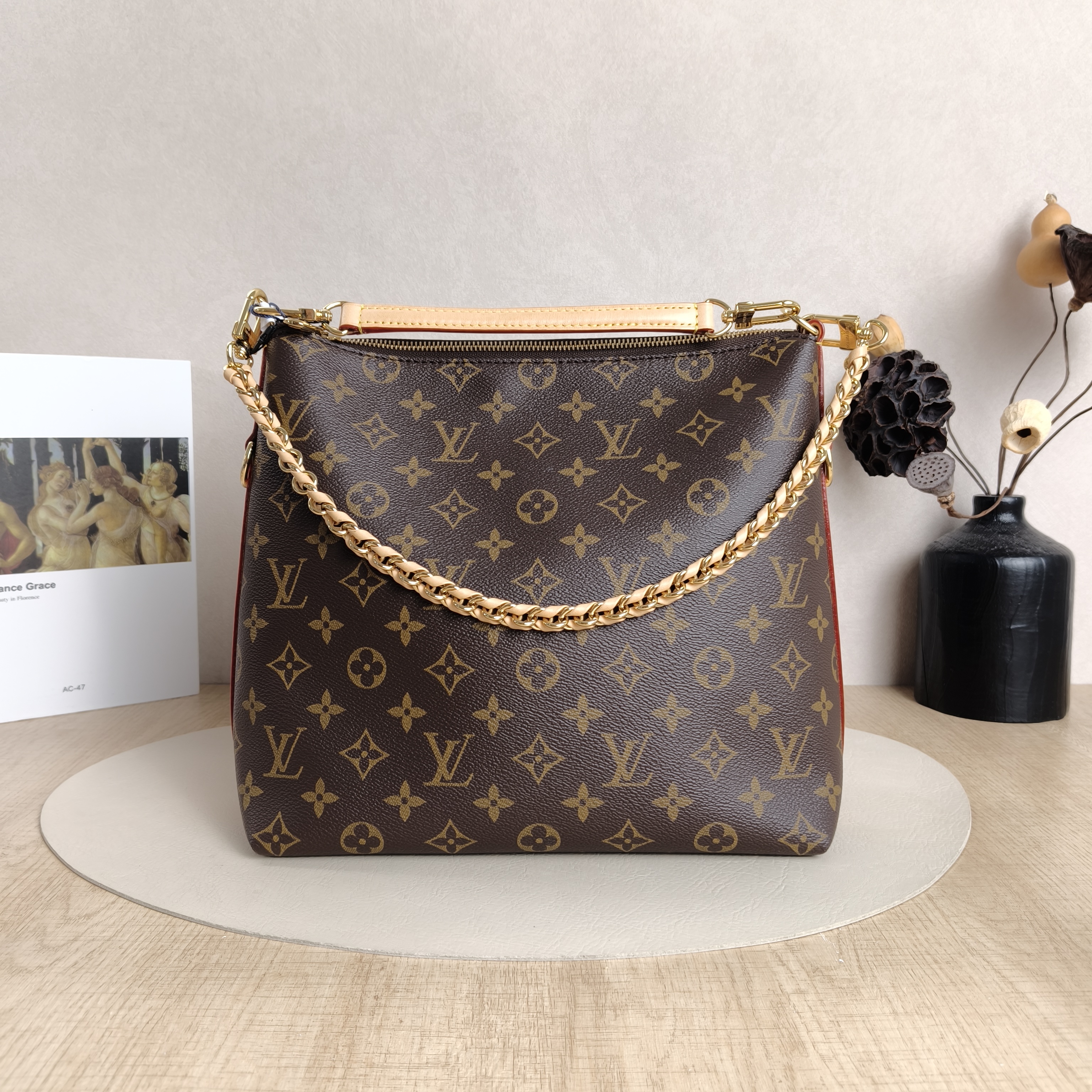 Louis Vuitton Crossbody Bag Multipass Hobo Shoulder Bag Monogram PVC One Size30 × 10 × 26 cm
