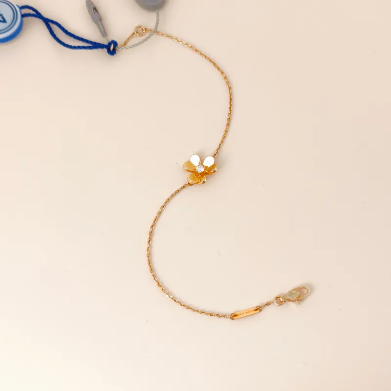 Van Cleef & Arpels Bracelet Frivole Yellow Gold 18KY ellow Gold Diamond Mini 16.5cm — cover view 5 of 9