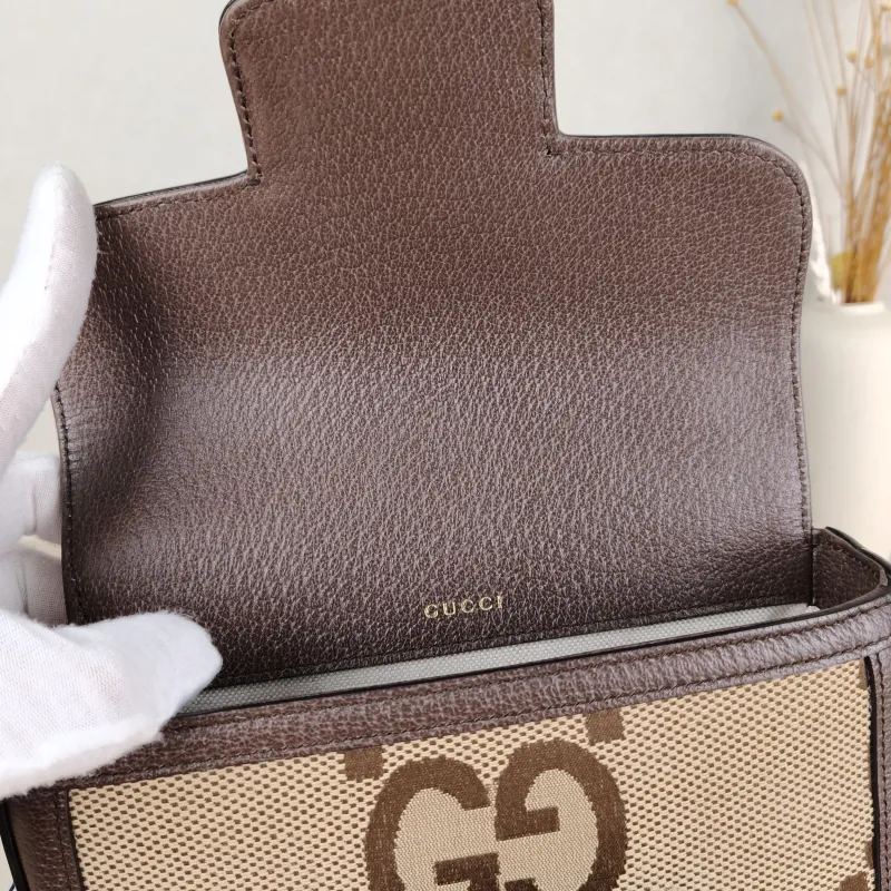 GUCCI Crossbody Bag Horsebit 1955 Horsebit Small Canvas 20.5 × 5 × 14.5 cm — detail view 8 of 12