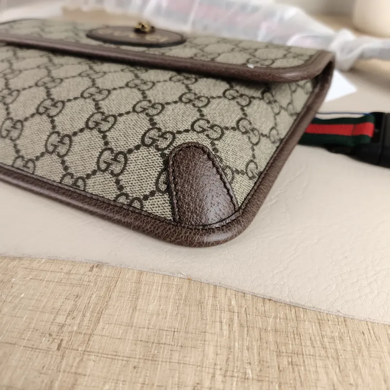 GUCCI Crossbody Bag Neo Vintage Belt Bag Monogram PVC Medium 24 × 4 × 17 cm — detail view 2 of 8