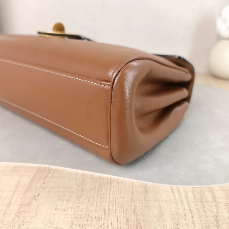 CELINE Shoulder Bag Soft 16Shoulder Bag Caramel Calfskin Small 23 × 9 × 15 cm — detail view 1 of 14