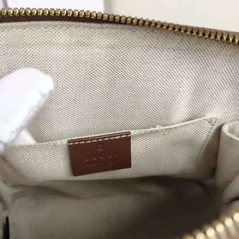GUCCI Top Handle Bag Horsebit 1955 Horsebit Dome Bag Monogram PVC Mini 20 × 7.5 × 19.5 cm — detail view 8 of 11