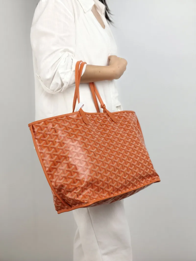 GOYARD Shoulder Bag SAINT LOUIS Shopping Tote PVC Small 34 × 15 × 28 cm — on-model view 1 of 2
