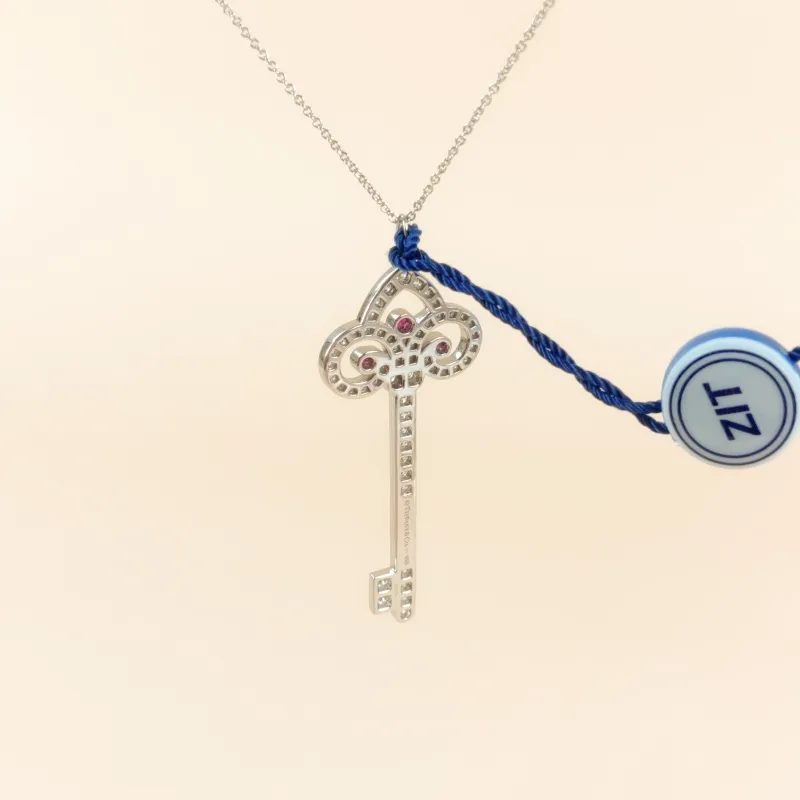 Tiffany&Co. Necklace Keys Collection Necklace Pendant PT950 One Size 45cm 4.8cm — cover view 8 of 8