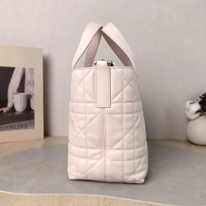 DIOR Top Handle Bag TOUJOURS Edition Pink Calfskin Small 18.5 × 12 × 18.5 cm — detail view 7 of 13