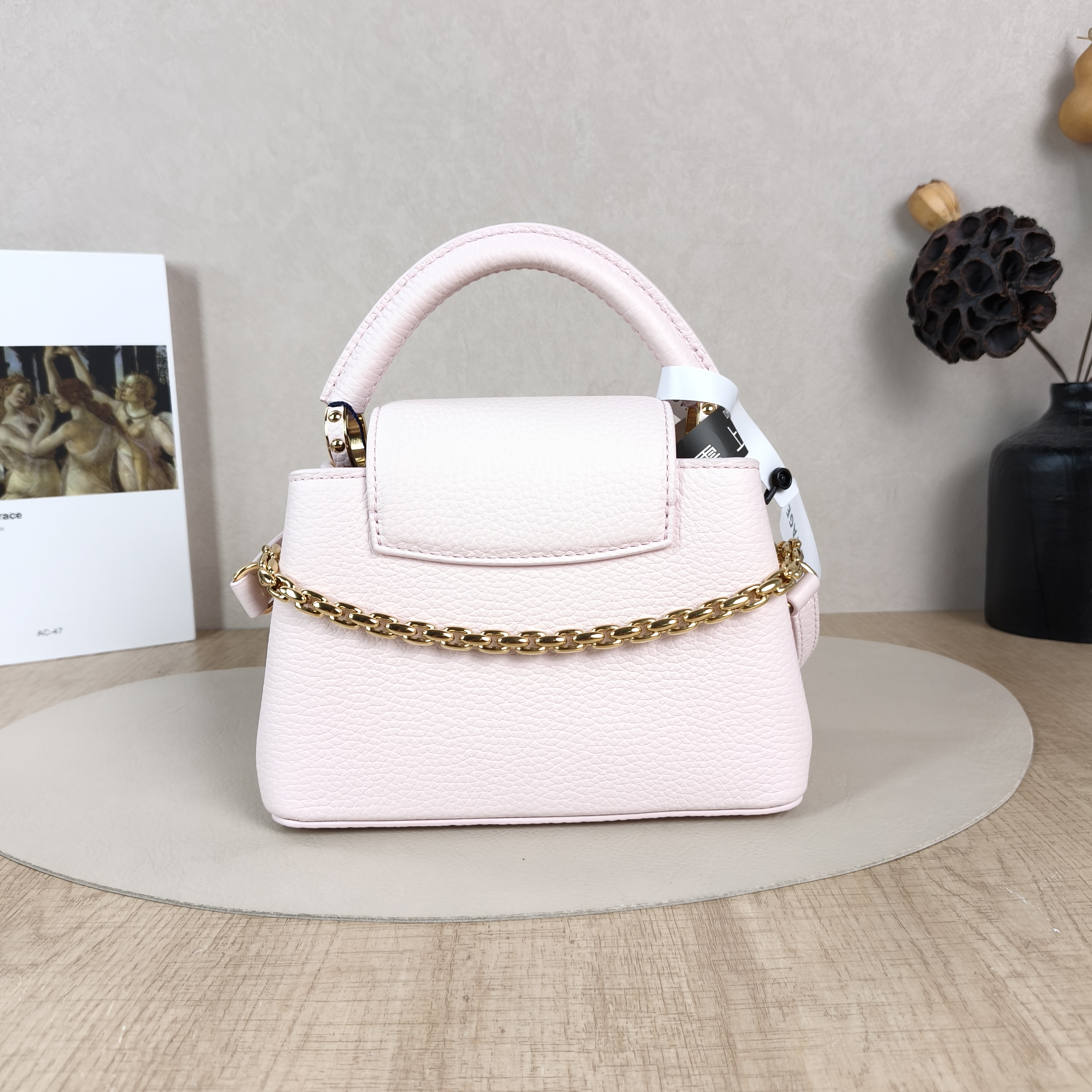 Louis Vuitton Shoulder Bag Capucines Pink Calfskinmini21 × 8 × 14 cm — cover view 6 of 6