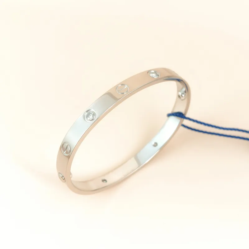 CARTIER Bangle Love Collection Bangle White Gold 18KW hite Gold Diamond Edition 16 — cover view 4 of 8