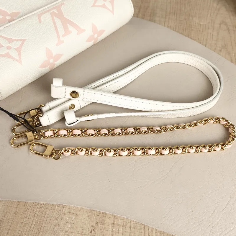 Louis Vuitton Crossbody Bag IVY White · Pink Monogram Empreinte Embossed Calfskin Small 23.5 × 4.3 × 12 cm — detail view 8 of 13