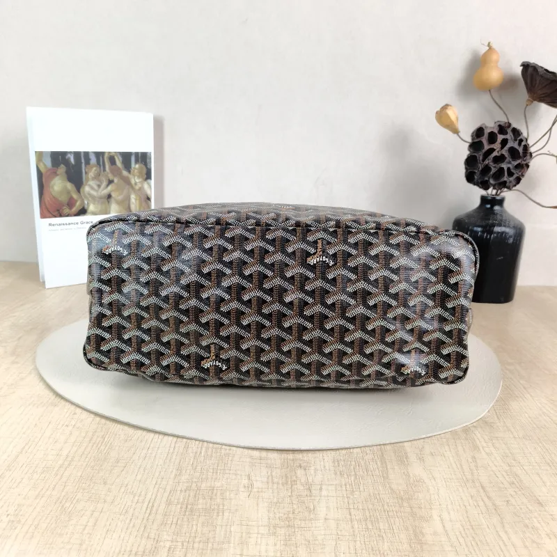 GOYARD Shoulder Bag Boheme Hobo​ Black ine Canvas Small 43 × 14 × 27 cm — cover view 3 of 5