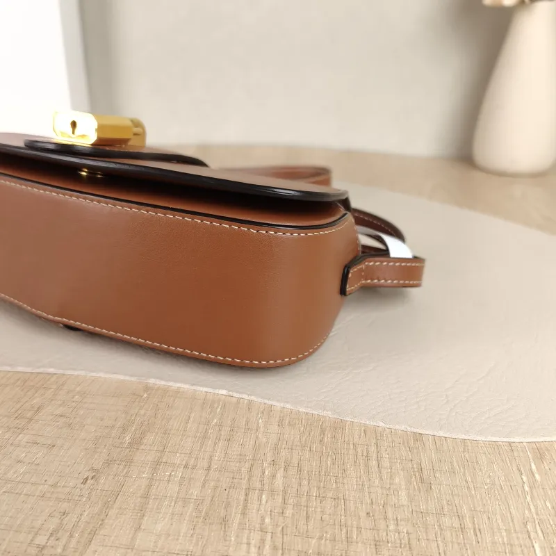 CELINE Crossbody Bag TABOU Brown Calfskinmini18 × 5 × 8 cm — detail view 6 of 11