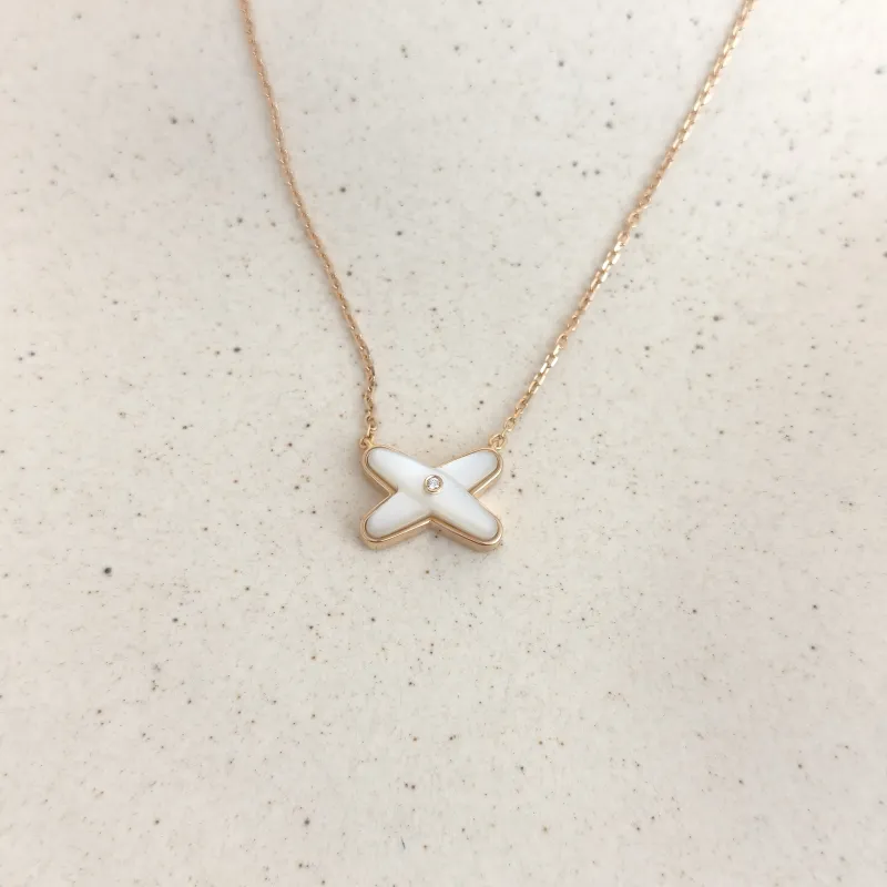 CHAUMET Necklace Jeux de Liens · Collection · Necklace Diamond18KR ose Gold One Size41cm — cover view 2 of 9