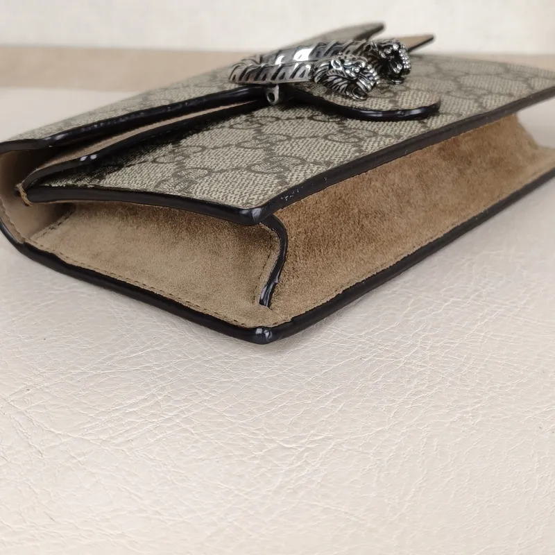 GUCCI Crossbody Bag Dionysus Monogram PV Cmini16.5 × 4.5 × 10 cm — detail view 13 of 14