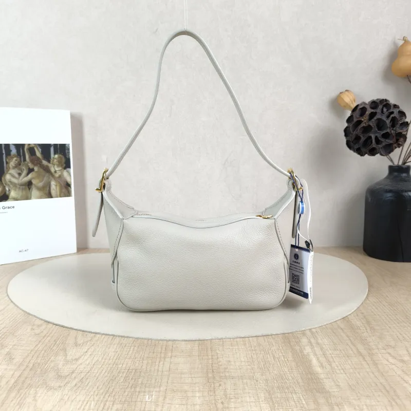 CELINE Shoulder Bag Romy Hobo Shoulder Bag White CC alfskin Small 20 × 5.5 × 15 cm — cover view 4 of 5