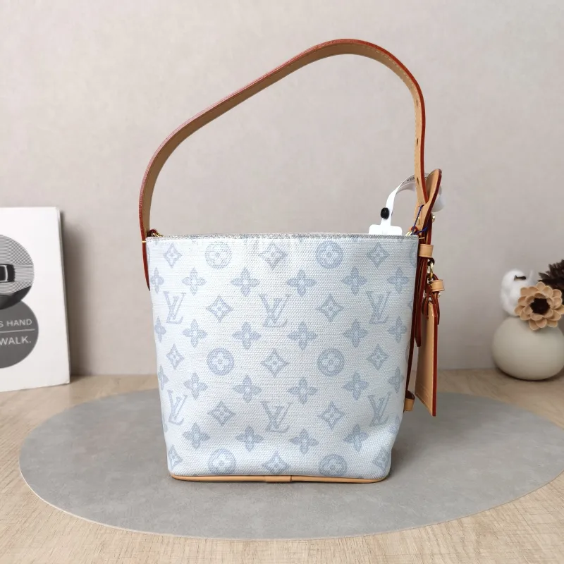 Louis Vuitton Top Handle Bag ALL IN BB Blue PVC BB 16 × 12 × 18 cm — detail view 3 of 14