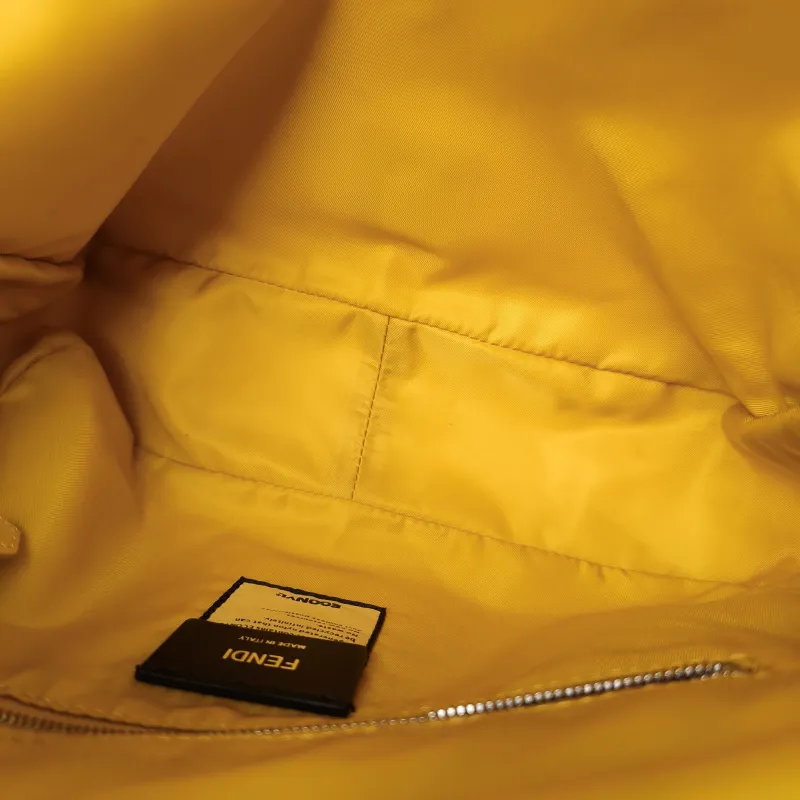 FENDI Crossbody Bag Crossbody Bag Yellow Nylon One Size23 × 7 × 22 cm — detail view 5 of 16