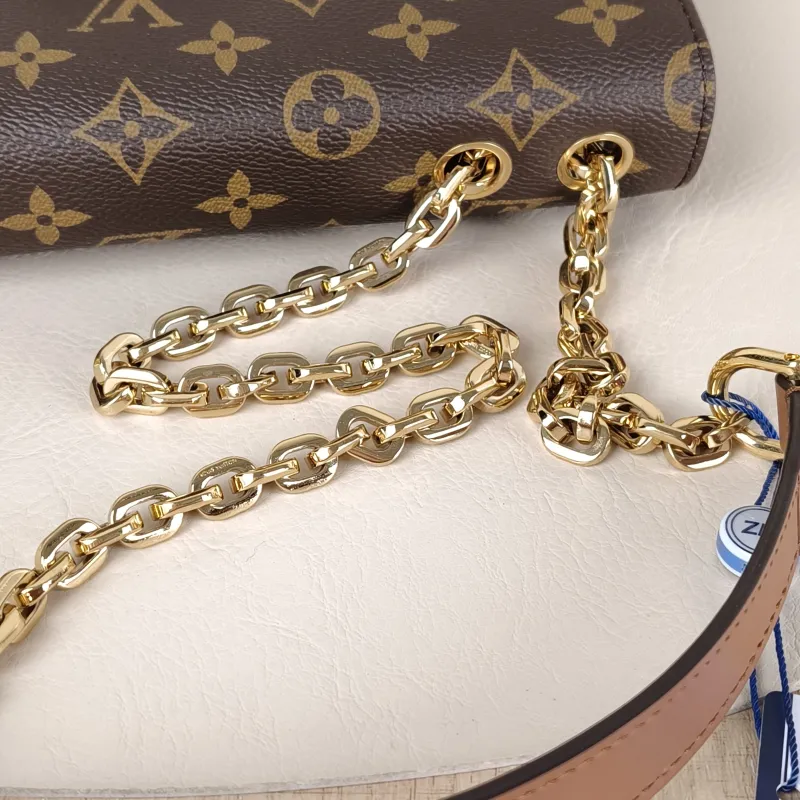Louis Vuitton Crossbody Bag Marceau Chain Bag Caramel PVC · Calfskin One Size24.5 × 6.5 × 15 cm — detail view 13 of 13