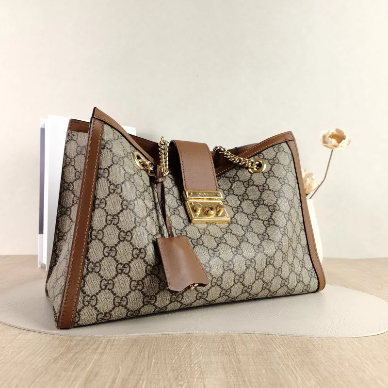 GUCCI Shoulder Bag Padlock Tote Monogram PVC Large 35 × 14 × 23.5 cm — cover view 5 of 5