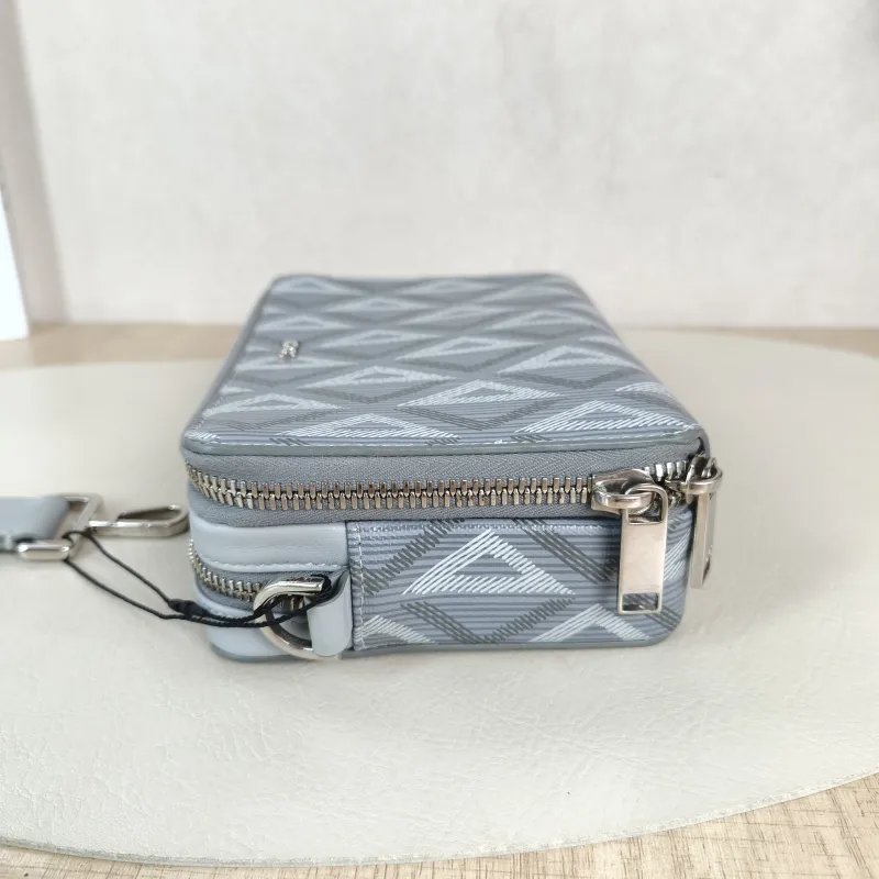 DIOR Shoulder Bag Messenger Bag Shoulder Bag Grey PVC One Size17 × 5 × 12.5 cm — detail view 4 of 12