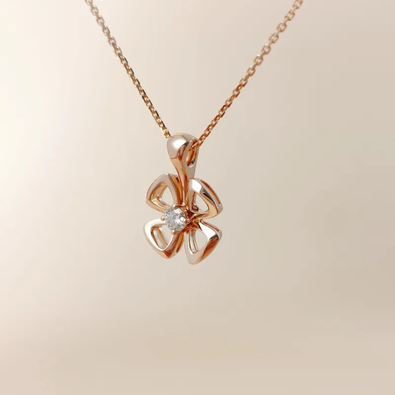 Bvlgari Necklace Fiorever Rose Gold Diamond18KR ose Gold One Size 44cm — cover view 10 of 12
