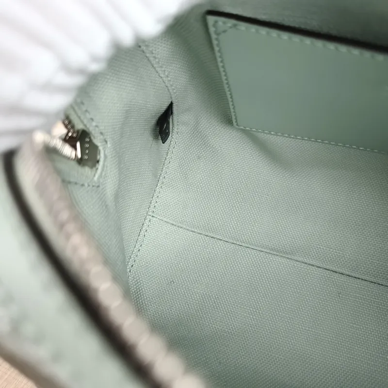 GUCCI Top Handle Bag Ophidia Green Canvas One Size 21 × 11 × 13 cm — detail view 6 of 11