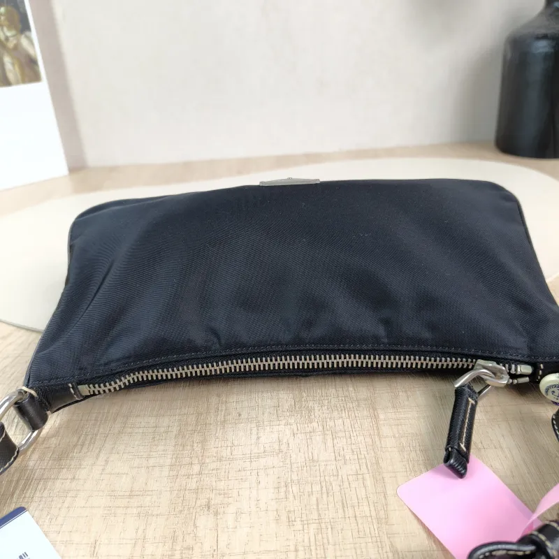 PRADA Shoulder Bag Black Nylon One Size 24 × 3.5 × 13 cm — detail view 11 of 12