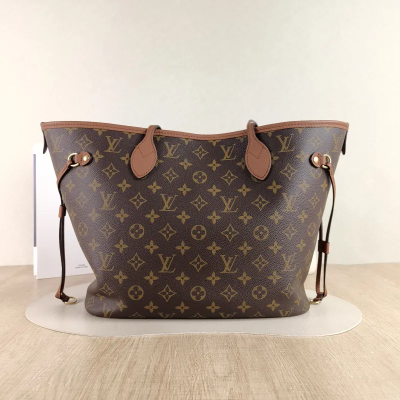 Louis Vuitton Shoulder Bag NEVERFULL INSIDE OUT PVC · Calfskin Medium 31 × 14 × 28 cm
