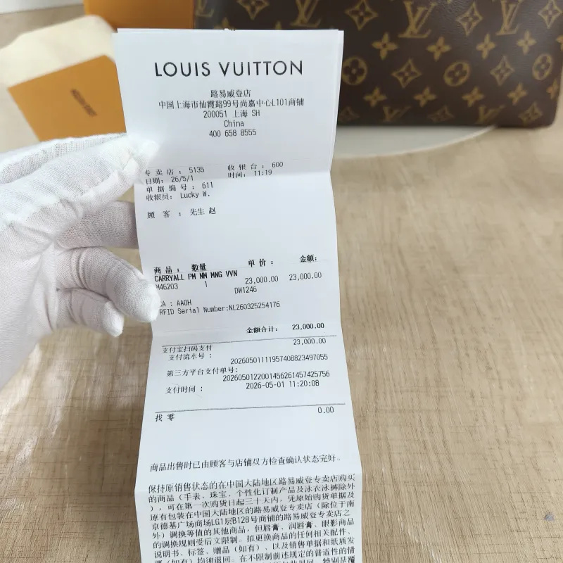 Louis Vuitton Crossbody Bag Carryall Monogram PVC Small 29 × 12 × 24 cm — detail view 1 of 13