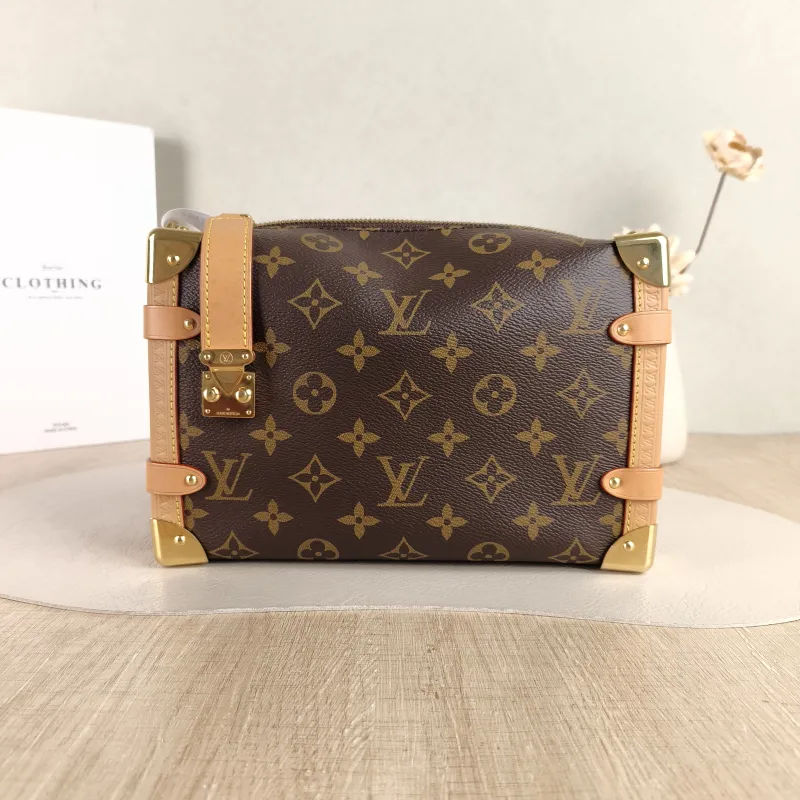 Louis Vuitton Crossbody Bag Side Trunk Box Monogram PVC Medium 23.5 × 8.5 × 16 cm