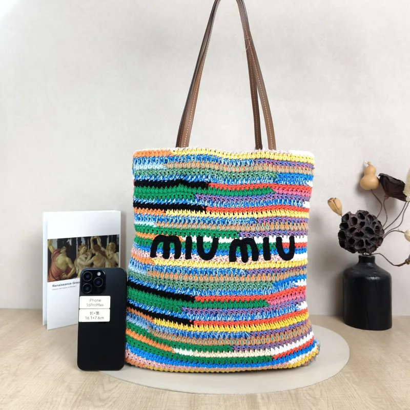 Miumiu Shoulder Bag Woven Woven One Size33*42 — cover view 2 of 5