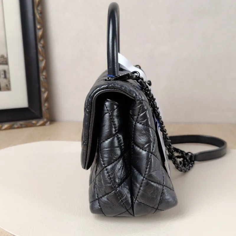 Chanel Top Handle Bag Coco Handle​ Grey Calfskin Small24 × 10 × 14 cm — cover view 2 of 10