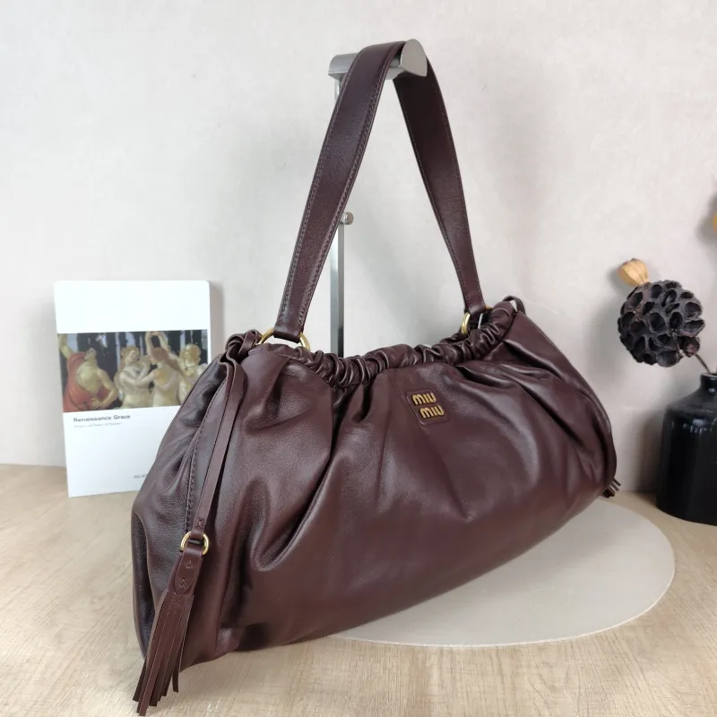 Miumiu Shoulder Bag Joie Shoulder Bag Lambskin Large 52 × 8 × 23 cm — cover view 3 of 6
