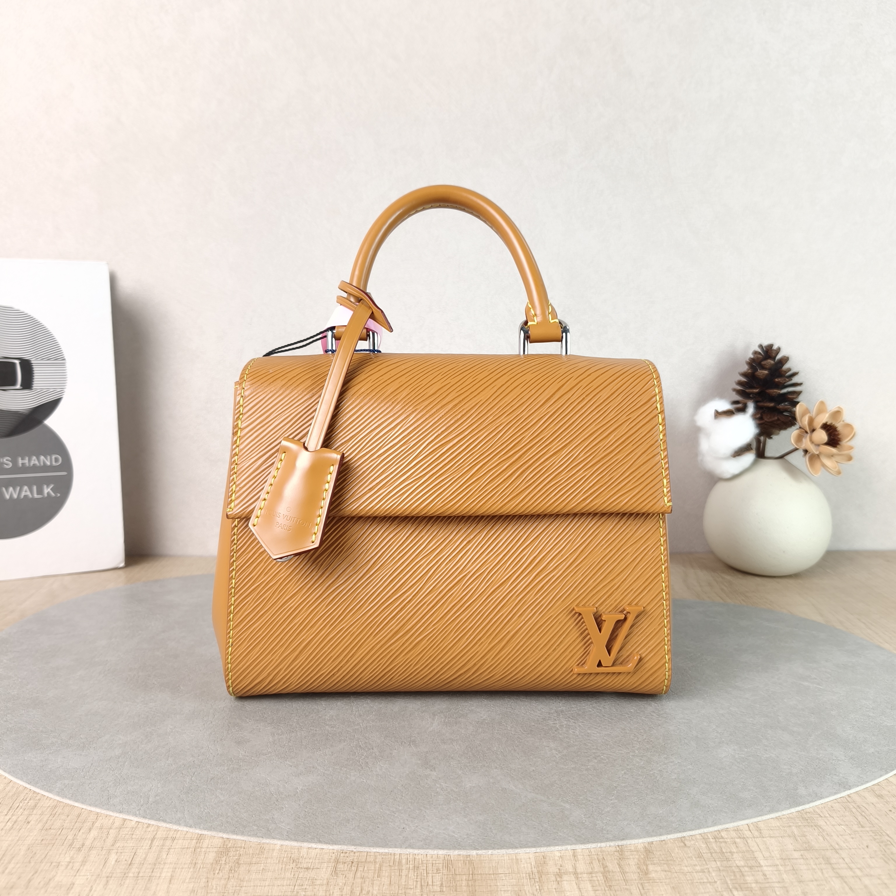 Louis Vuitton Crossbody Bag CLUNY Yellow Epi Embossed Calfskinmini20 × 7.5 × 16 cm
