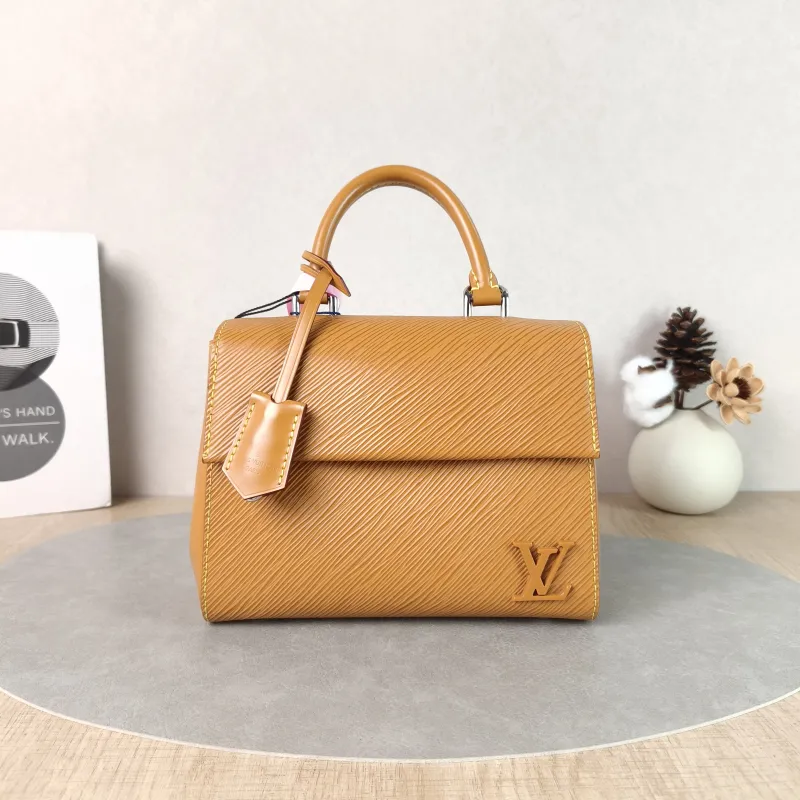Louis Vuitton Crossbody Bag CLUNY Yellow Epi Embossed Calfskinmini20 × 7.5 × 16 cm