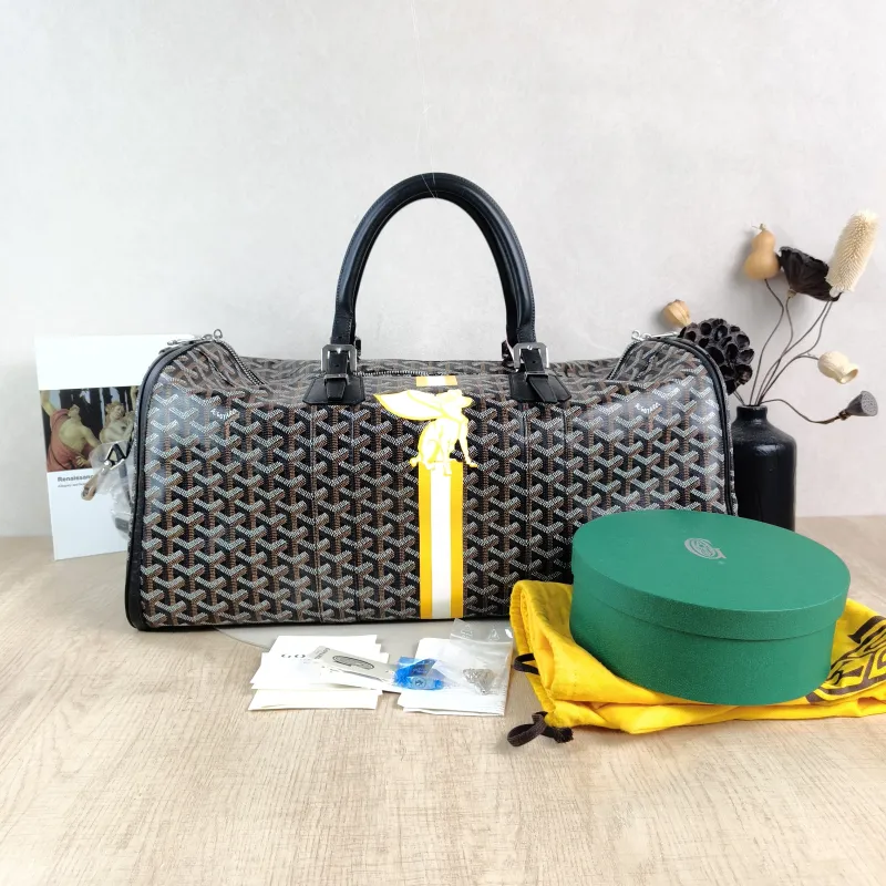 GOYARD Top Handle Bag Croisiere Black PVC One Size 53 × 25 × 25 cm — cover view 2 of 5