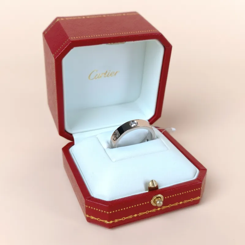 CARTIER Ring Love Collection White Gold Diamond18KW hite Gold Edition 63 — cover view 7 of 9