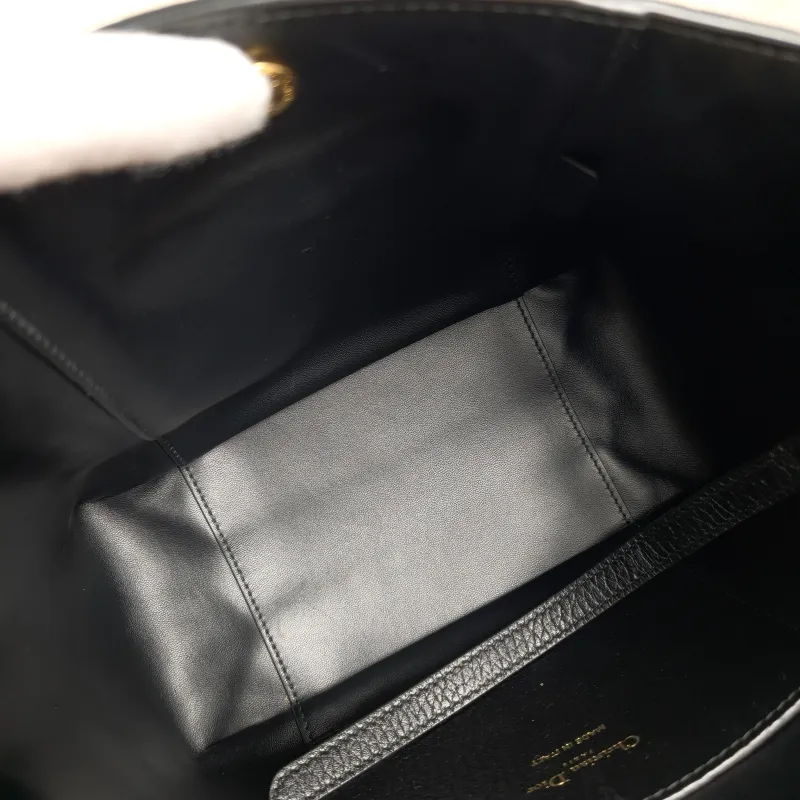 DIOR Top Handle Bag Signature Bucket Bag Black Calfskin Small 21 × 11 × 19 cm — detail view 6 of 10