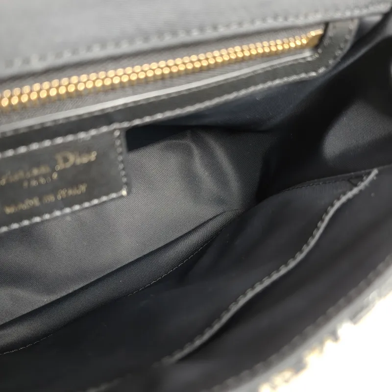 DIOR Crossbody Bag Magica Messenger Messenger Bag Black Canvas · Calfskin Small 21 × 8 × 17 cm — detail view 10 of 11