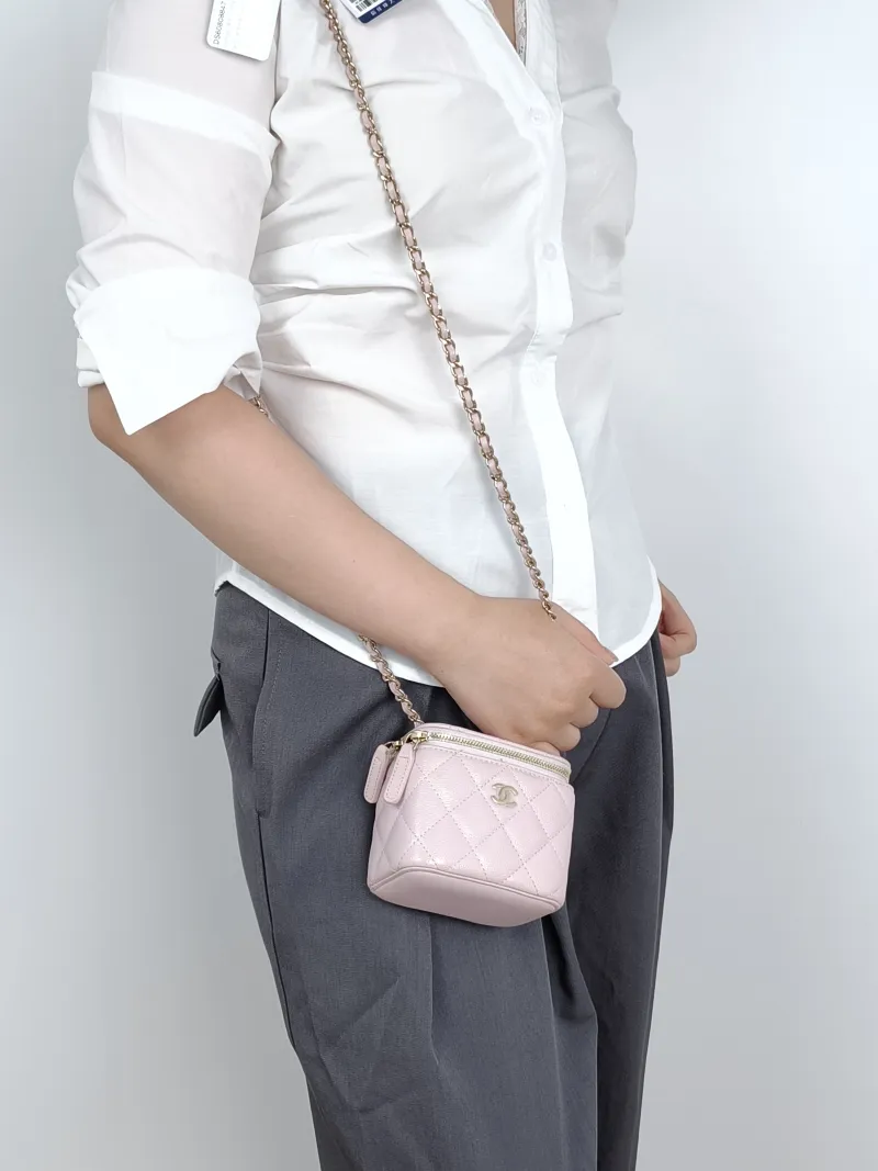 Chanel Crossbody Bag Edition Calfskinmini11 × 7 × 9 cm — on-model view 1 of 2