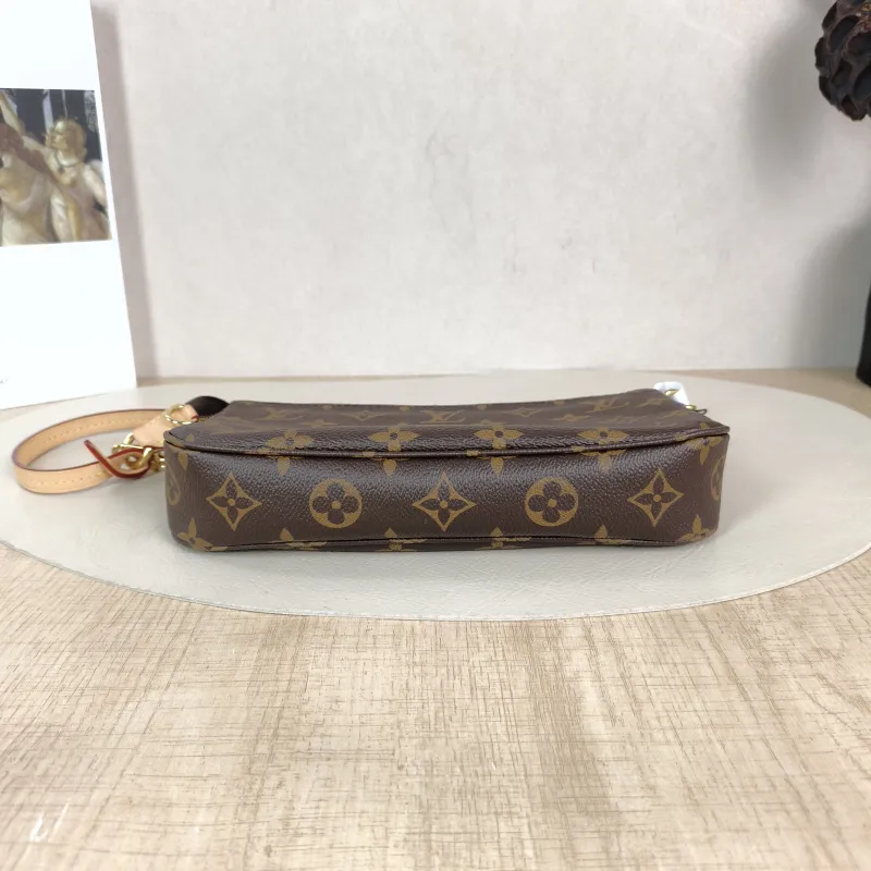 Louis Vuitton Shoulder Bag Pochette Accessoires Two Straps Monogram PVC Large 23.5 × 4 × 13.5 cm — cover view 3 of 6