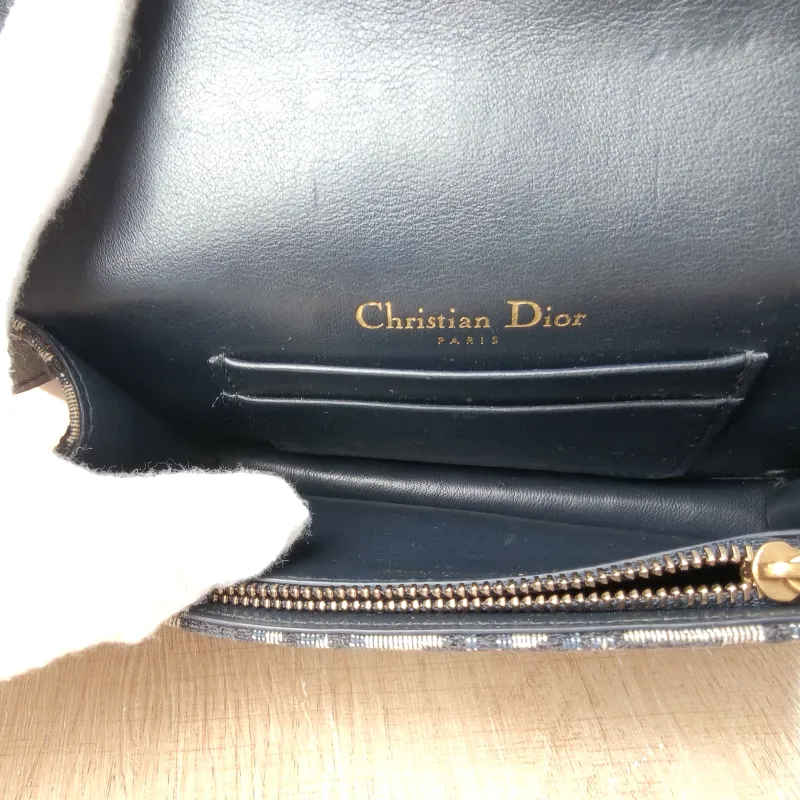 DIOR Belt Bag Saddle Belt Bag Blue Canvas One Size 17 × 3.5 × 10.5 cm — detail view 10 of 10